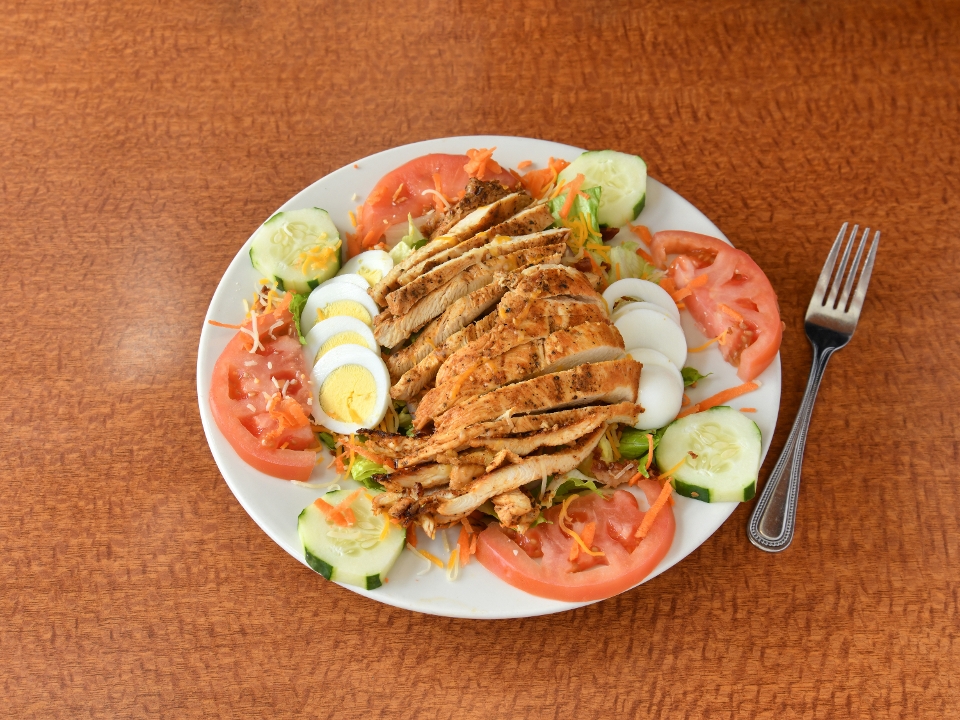 Freshly tossed Cobb salad at Empire Diner in Monroe, NY.